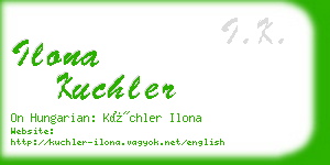 ilona kuchler business card